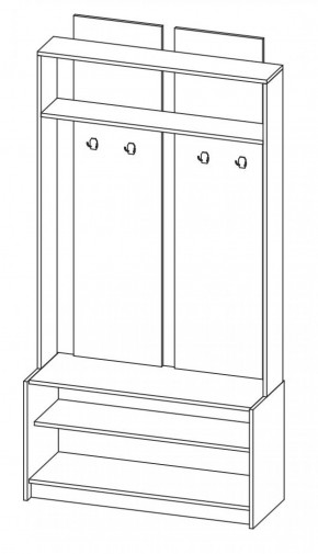 Прихожая Марица Модульная (ЯШ темный/ светлый) в Челябинске - cheliabinsk.ok-mebel.com | фото 4