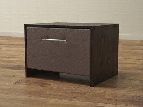 PROxSON Тумба Varna (ЛДСП Венге+экокожа Дуб венге с коричневым) 51x40 в Челябинске - cheliabinsk.ok-mebel.com | фото