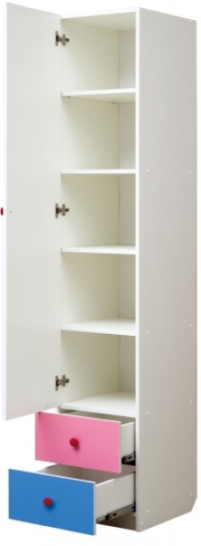 Шкаф 1-но дверный с ящиками и фотопечатью Совята 1.1 (400) в Челябинске - cheliabinsk.ok-mebel.com | фото 2