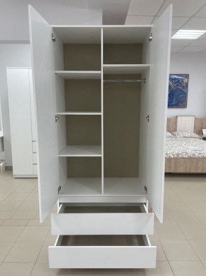 Шкаф 2-ств. с 2 ящиками "Бьянко" в Челябинске - cheliabinsk.ok-mebel.com | фото 2
