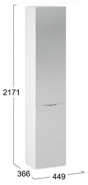 Шкаф для белья Глосс СМ-319.07.012 в Челябинске - cheliabinsk.ok-mebel.com | фото 4