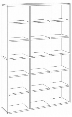 Шкаф книжный Домино СУ(ш3в2)+6ФГ в Челябинске - cheliabinsk.ok-mebel.com | фото 2