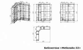 Шкаф книжный Мебелайн-32 в Челябинске - cheliabinsk.ok-mebel.com | фото 3