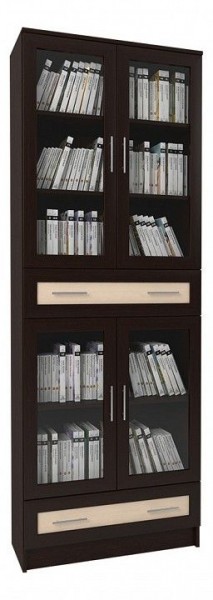 Шкаф книжный Мебелайн-43 в Челябинске - cheliabinsk.ok-mebel.com | фото