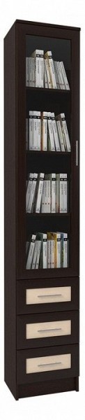 Шкаф книжный Мебелайн-50 в Челябинске - cheliabinsk.ok-mebel.com | фото