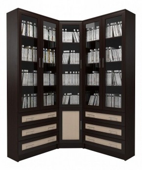 Шкаф книжный Мебелайн-55 в Челябинске - cheliabinsk.ok-mebel.com | фото