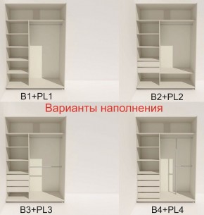 Шкаф-купе 1400 серии SOFT D6+D4+B2+PL2 (2 ящика+1штанга+1 полка) профиль «Капучино» в Челябинске - cheliabinsk.ok-mebel.com | фото 7