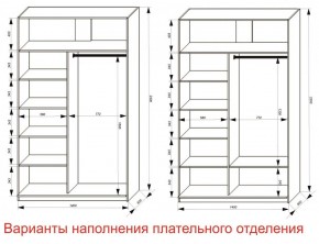 Шкаф-купе 1400 серии SOFT D6+D6+B2+PL3 (2 ящика+2штанги) профиль «Капучино» в Челябинске - cheliabinsk.ok-mebel.com | фото 7