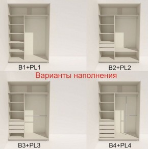 Шкаф-купе 1400 серии SOFT D8+D2+B2+PL4 (2 ящика+F обр.штанга) профиль «Графит» в Челябинске - cheliabinsk.ok-mebel.com | фото 6