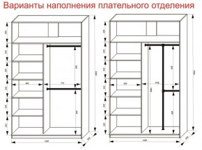 Шкаф-купе 1400 серии SOFT D8+D2+B2+PL4 (2 ящика+F обр.штанга) профиль «Графит» в Челябинске - cheliabinsk.ok-mebel.com | фото 7