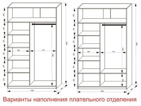 Шкаф-купе 1400 серии SOFT D8+D2+B2+PL4 (2 ящика+F обр.штанга) профиль «Графит» в Челябинске - cheliabinsk.ok-mebel.com | фото 8