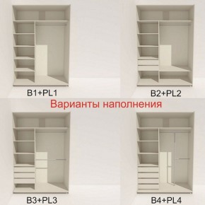 Шкаф-купе 1600 серии SOFT D1+D3+B2+PL1 (2 ящика+1штанга) профиль «Графит» в Челябинске - cheliabinsk.ok-mebel.com | фото 5