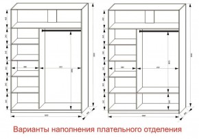 Шкаф-купе 1600 серии SOFT D1+D3+B2+PL1 (2 ящика+1штанга) профиль «Графит» в Челябинске - cheliabinsk.ok-mebel.com | фото 6