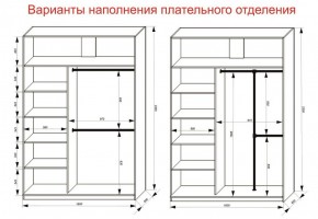 Шкаф-купе 1600 серии SOFT D1+D3+B2+PL1 (2 ящика+1штанга) профиль «Графит» в Челябинске - cheliabinsk.ok-mebel.com | фото 7