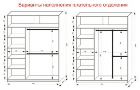 Шкаф-купе 1800 серии SOFT D1+D3+B2+PL1 (2 ящика+1штанга) профиль «Графит» в Челябинске - cheliabinsk.ok-mebel.com | фото 7