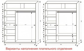 Шкаф-купе 1800 серии SOFT D6+D4+B2+PL2 (2 ящика+1штанга+1 полка) профиль «Капучино» в Челябинске - cheliabinsk.ok-mebel.com | фото 8