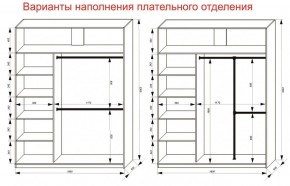 Шкаф-купе 1800 серии SOFT D6+D6+B2+PL3 (2 ящика+2штанги) профиль «Капучино» в Челябинске - cheliabinsk.ok-mebel.com | фото 8