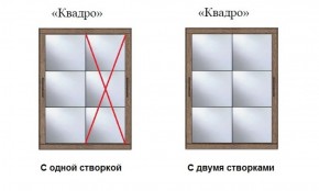 Шкаф-купе №19 Серия 3 Квадро (2000) Ясень Анкор светлый в Челябинске - cheliabinsk.ok-mebel.com | фото 3