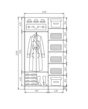 Шкаф-купе ХИТ 22-4-12-22 (420) в Челябинске - cheliabinsk.ok-mebel.com | фото 5