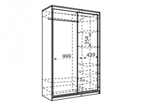 Шкаф-купе Рене 1500 вариант 2 (Зеркало/Зеркало) в Челябинске - cheliabinsk.ok-mebel.com | фото 2