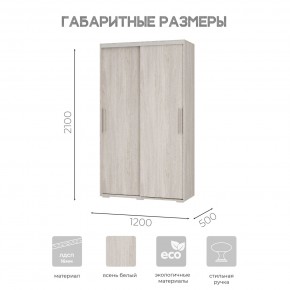 Шкаф-купе ШКК-11 (ясень белый) в Челябинске - cheliabinsk.ok-mebel.com | фото 7