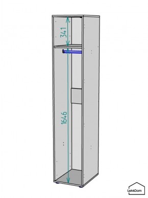 Шкаф Linnea MHR-1 2050х400х510 (ДВ-М 11.1.25) в Челябинске - cheliabinsk.ok-mebel.com | фото 3