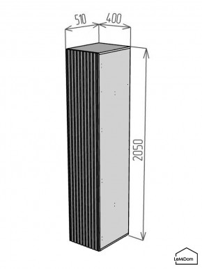 Шкаф Linnea MHR-1-3 2050х400х510 (ДВ-М 11.1.25) в Челябинске - cheliabinsk.ok-mebel.com | фото 2