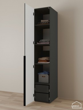 Шкаф Linnea MHR-1-4 2050х400х510 (Графит-М 11.1.25) в Челябинске - cheliabinsk.ok-mebel.com | фото 5