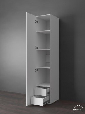 Шкаф Linnea MHR-1PO-4 2050х400х510 (Белый-М 11.1.2) в Челябинске - cheliabinsk.ok-mebel.com | фото 4