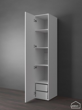Шкаф Linnea MHR-1PO-4 2050х400х510 (Белый-М 11.1.2) в Челябинске - cheliabinsk.ok-mebel.com | фото 5