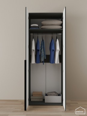 Шкаф Linnea MHR-2 2050х800х510 (Графит-М 11.1.25) в Челябинске - cheliabinsk.ok-mebel.com | фото 4