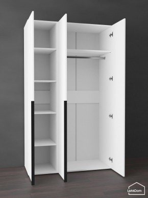 Шкаф Linnea MHR-3-1 2050х1200х510 (Белый-М 11.1.1) в Челябинске - cheliabinsk.ok-mebel.com | фото 4