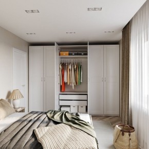 Шкаф МАКС двухдверный узкий, цвет белый в Челябинске - cheliabinsk.ok-mebel.com | фото 4