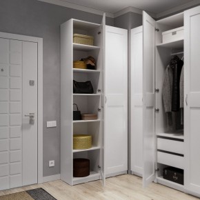 Шкаф МАКС однодверный узкий, цвет белый в Челябинске - cheliabinsk.ok-mebel.com | фото 4