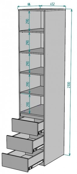 Шкаф Мальта H161 в Челябинске - cheliabinsk.ok-mebel.com | фото 2