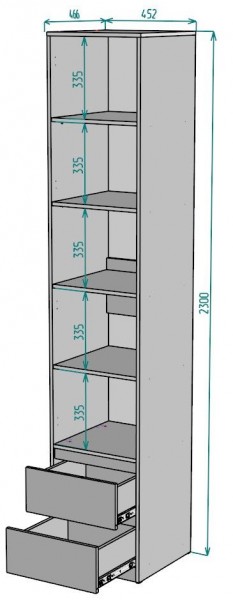 Шкаф Мальта H166 в Челябинске - cheliabinsk.ok-mebel.com | фото 2