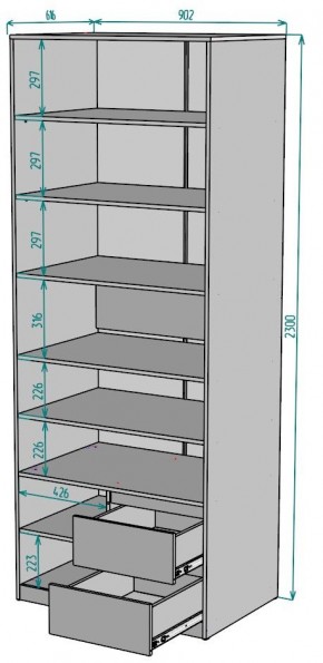 Шкаф Мальта H202 в Челябинске - cheliabinsk.ok-mebel.com | фото 2