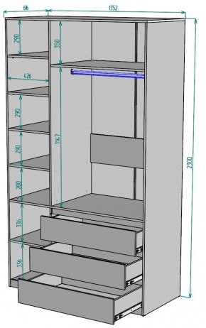 Шкаф Мальта H208 в Челябинске - cheliabinsk.ok-mebel.com | фото 2