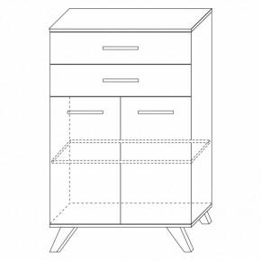 Шкаф низкий Вега Скандинавия в Челябинске - cheliabinsk.ok-mebel.com | фото 5