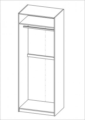 Шкаф ПЕГАС двухдверный, цвет Дуб Сонома в Челябинске - cheliabinsk.ok-mebel.com | фото 3