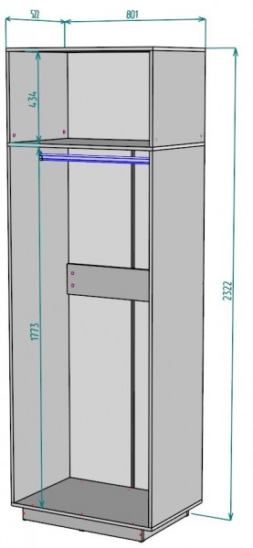 Шкаф "Аврора (H37)" в Челябинске - cheliabinsk.ok-mebel.com | фото 2