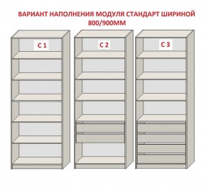 Шкаф распашной серия «ЗЕВС» (PL3/С1/PL2) в Челябинске - cheliabinsk.ok-mebel.com | фото 6