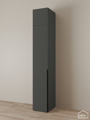 Шкаф с антресолью Linnea MHR-1A-2 2450х400х510 (Графит-М 11.1.25) в Челябинске - cheliabinsk.ok-mebel.com | фото