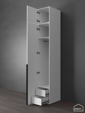 Шкаф с антресолью Linnea MHR-1A-3 2450х400х510 (Белый-М 11.1.2) в Челябинске - cheliabinsk.ok-mebel.com | фото 6