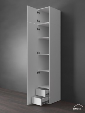 Шкаф с антресолью Linnea MHR-1POA-4 2450х400х510 (Белый-М 11.1.2) в Челябинске - cheliabinsk.ok-mebel.com | фото 5