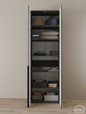 Шкаф с антресолью Linnea MHR-2A-2 2450х800х510 (Графит-М 11.1.25) в Челябинске - cheliabinsk.ok-mebel.com | фото 4