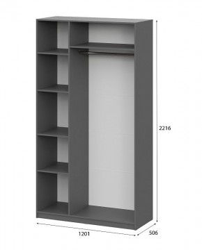 Шкаф ШК-5 (1200) Графит серый в Челябинске - cheliabinsk.ok-mebel.com | фото 5
