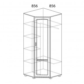 Шкаф угловой №243 Белла в Челябинске - cheliabinsk.ok-mebel.com | фото 2