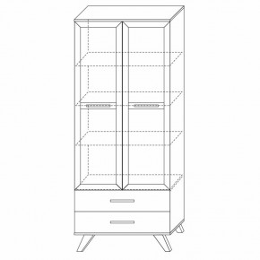 Шкаф-витрина 800 Вега Скандинавия в Челябинске - cheliabinsk.ok-mebel.com | фото 7