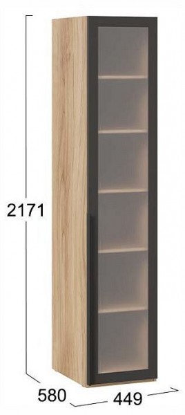Шкаф-витрина Порто СМ-393.07.008 в Челябинске - cheliabinsk.ok-mebel.com | фото 3